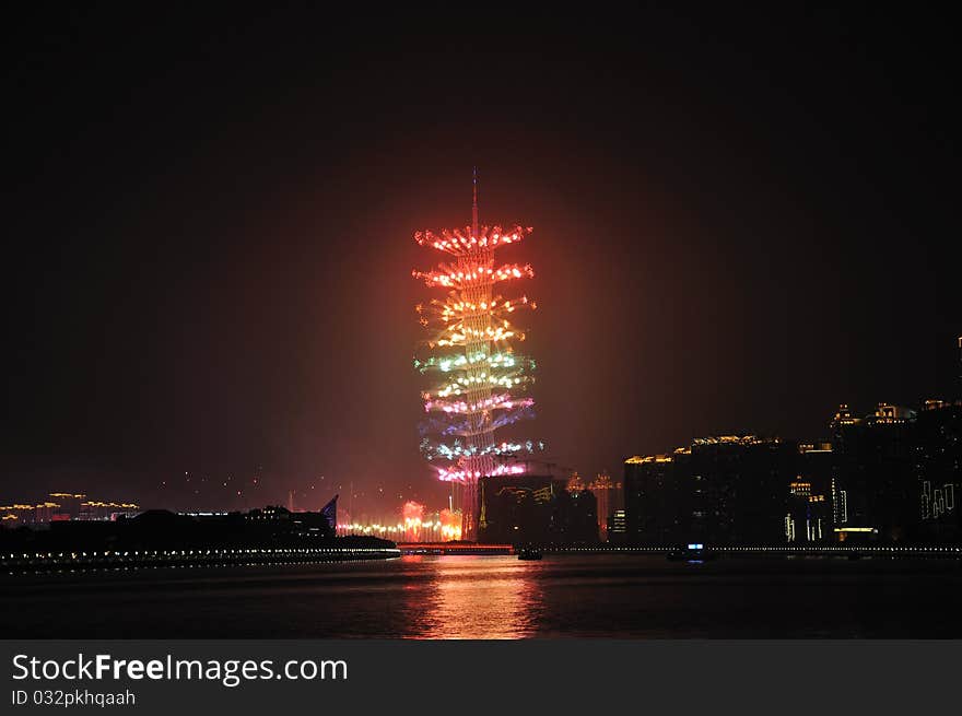 Fireworks of Asian games