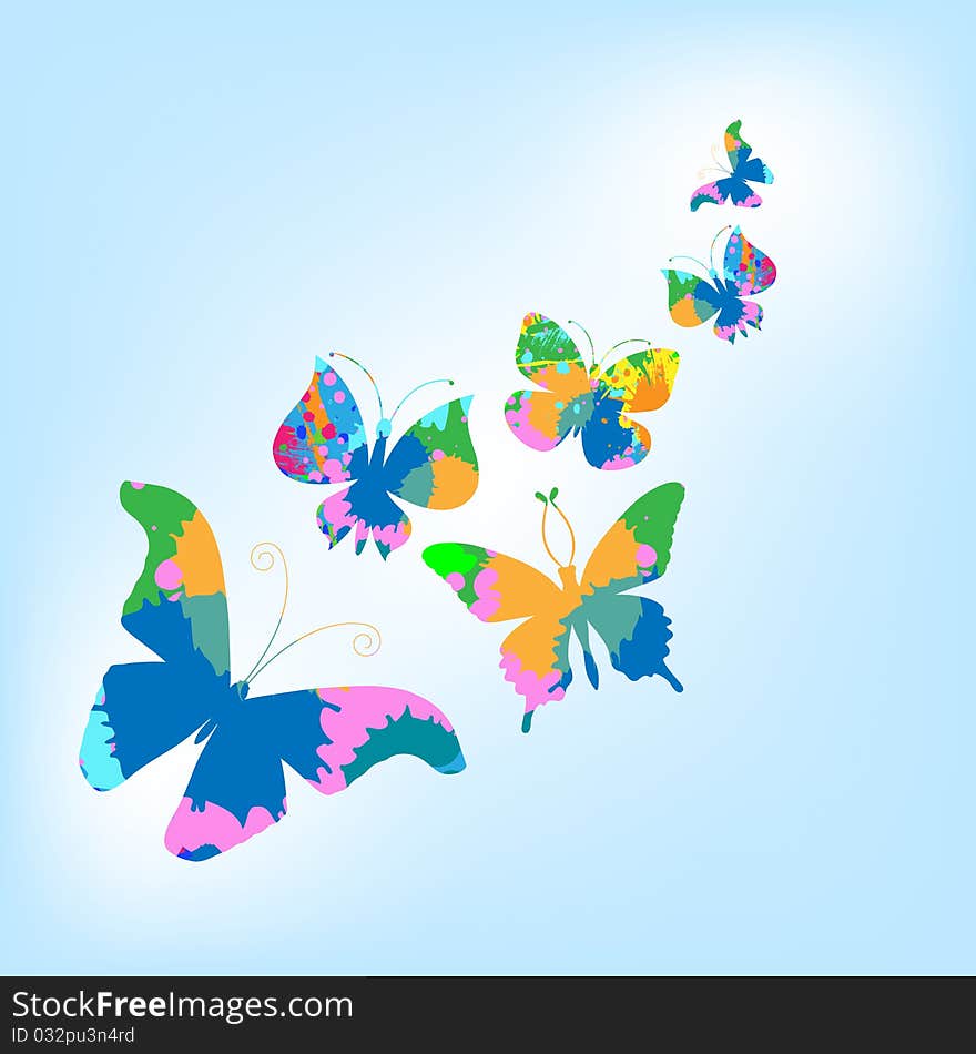 The background of butterfly. The background of butterfly