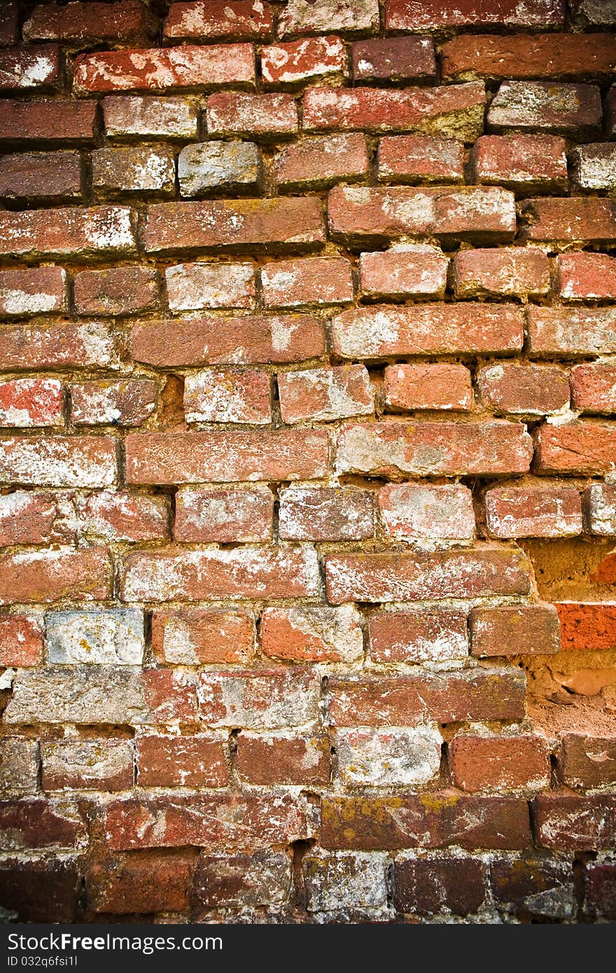 Close up background of the brick structure