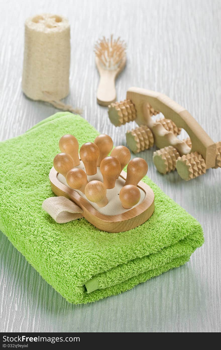 Collection of bath accessories