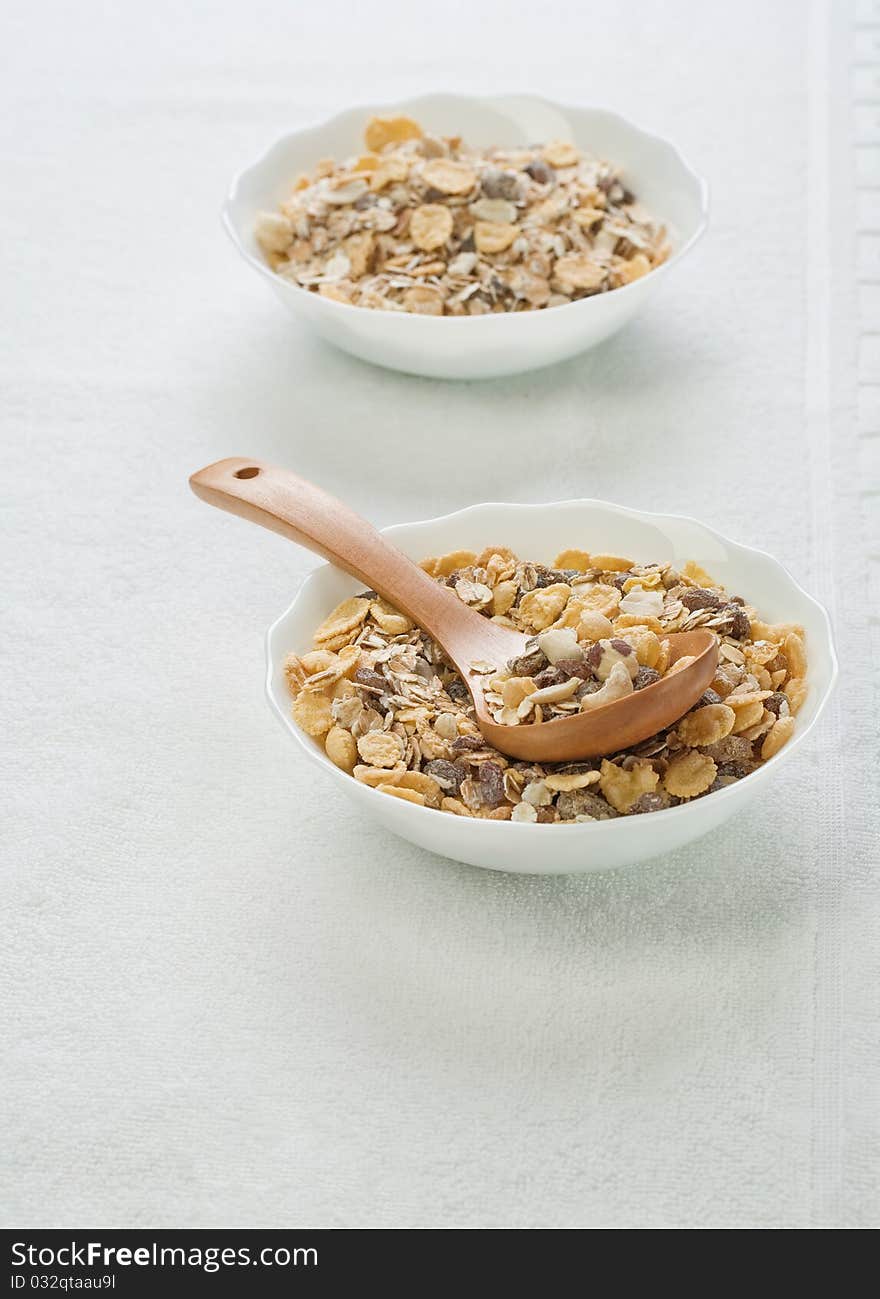 Muesli In Bowls