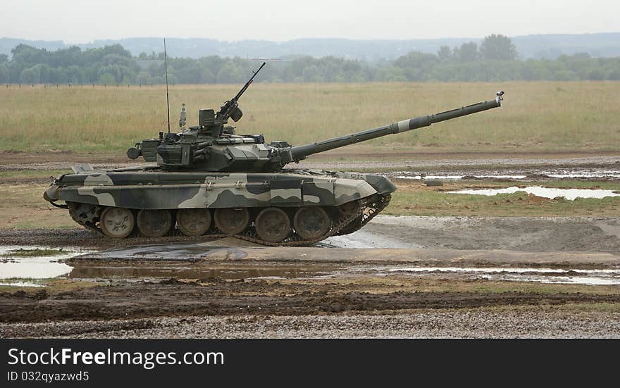 T-90 Is A Russian Main Battle Tank