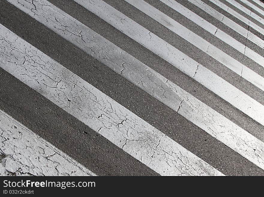 Street crossing for designer works. Street crossing for designer works