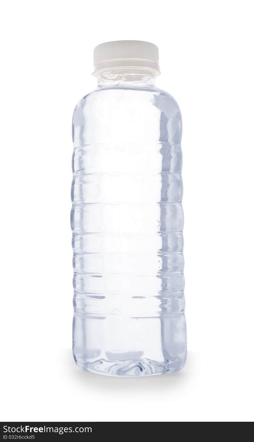 Bottle of water isolated