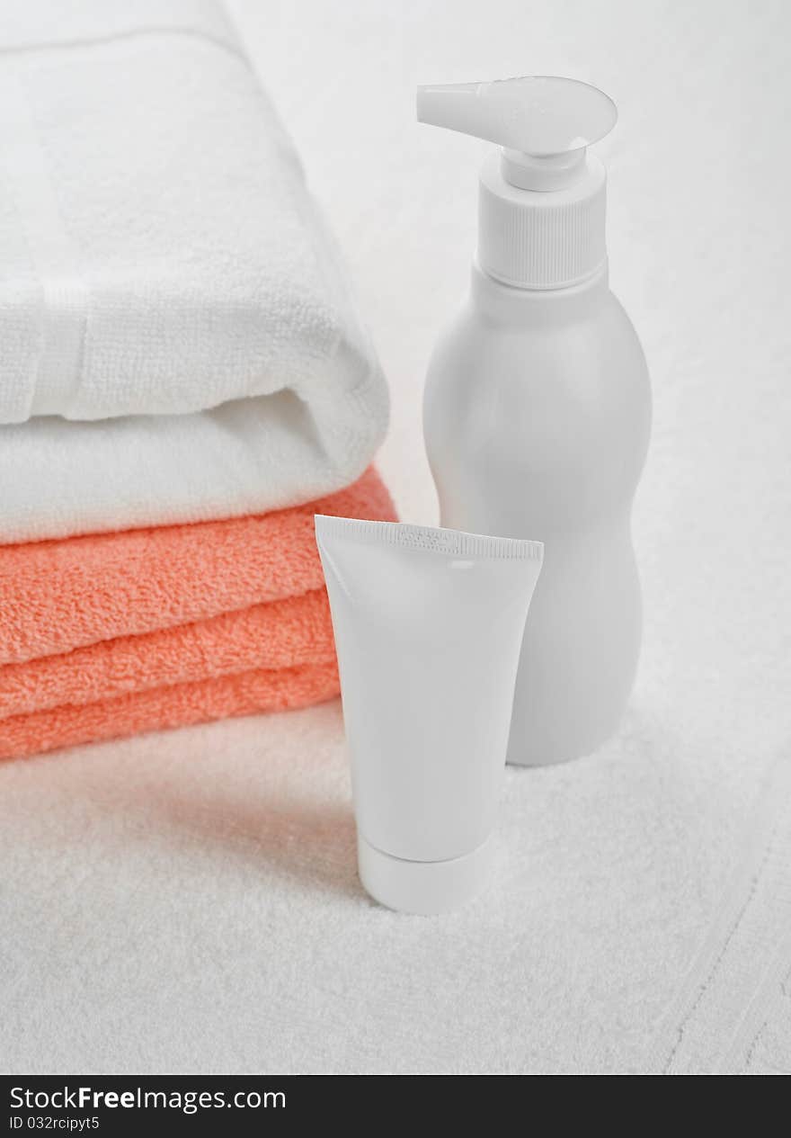 Cotton Towels Tube And Bottle