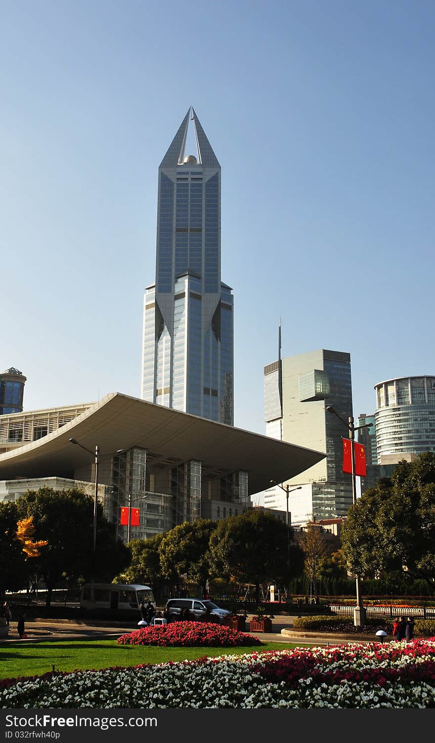 This is a plaza in one of big cities in china. This is a plaza in one of big cities in china