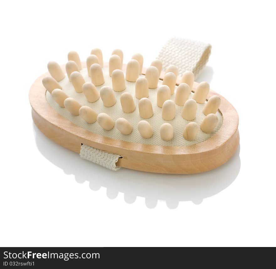 Single wooden massager