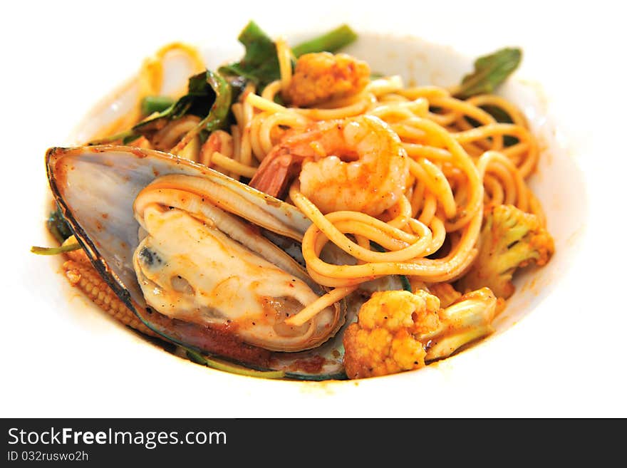 Spaghetti Seafood