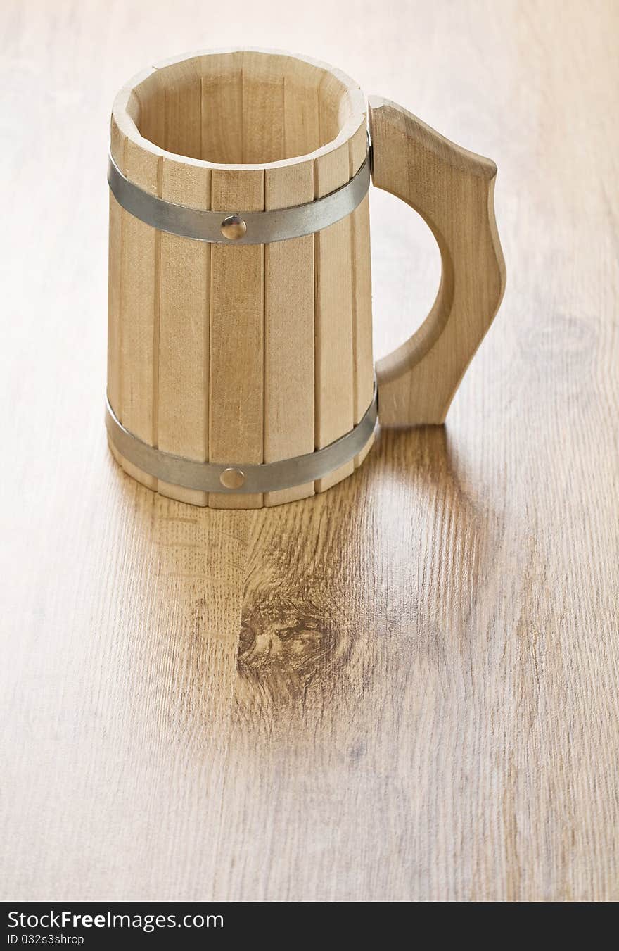 One Wooden Mug