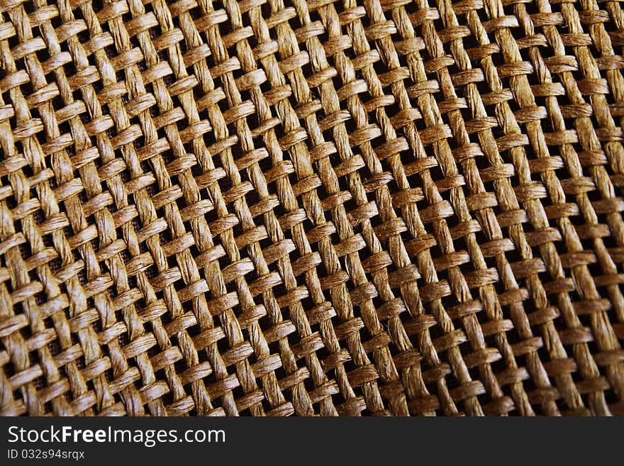 Burlap. Texture, close-up. Color brown