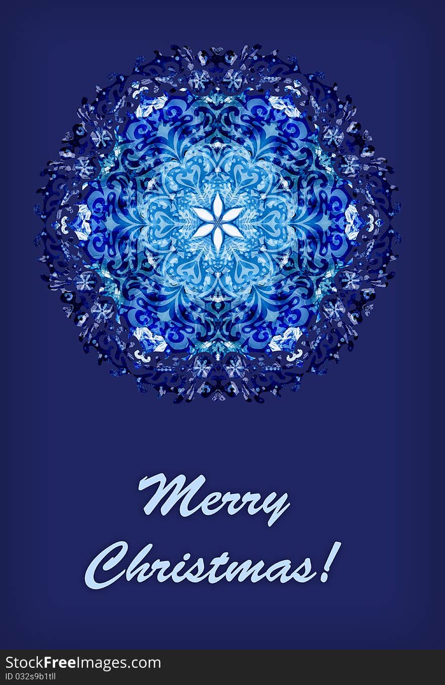 Snowflake Christmas Card