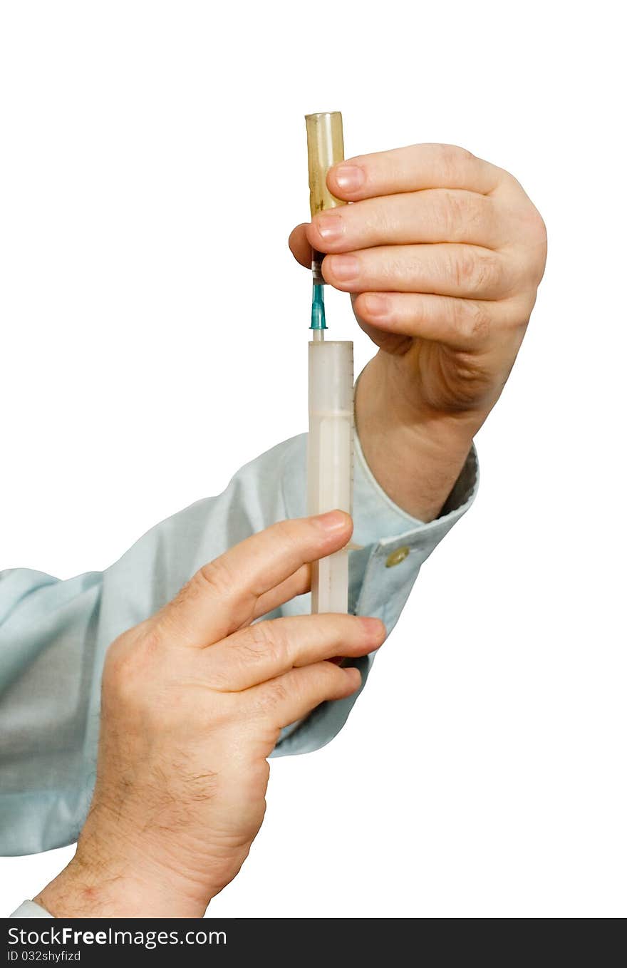 Syringe injection drug dose treatment health clinic laboratory