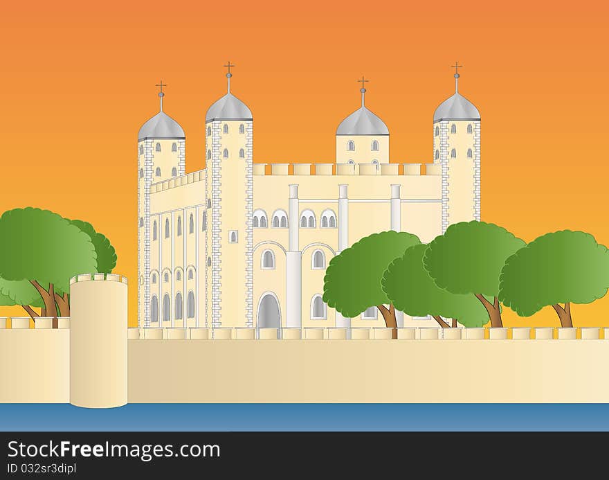 Tower of London at sundown