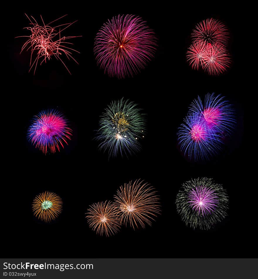 Colorful firework on a festival. Colorful firework on a festival