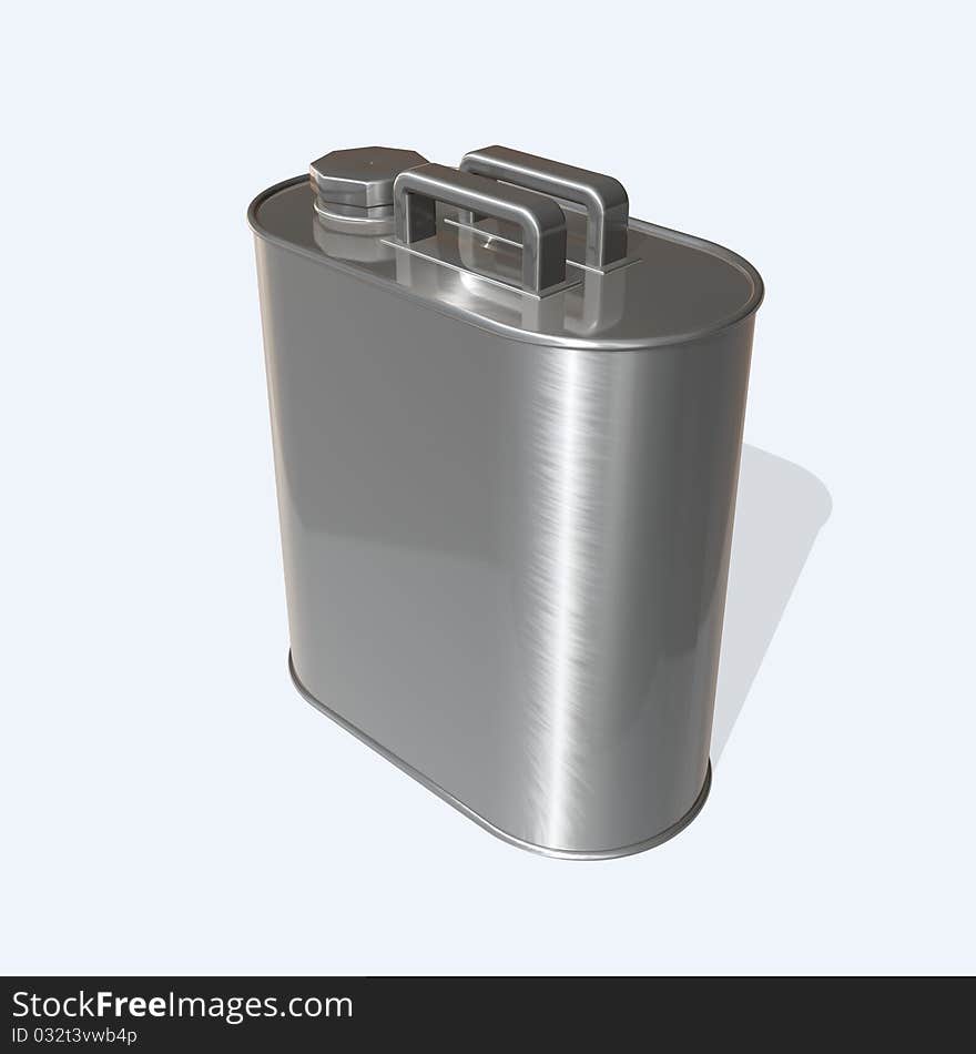 3d image of a oil can