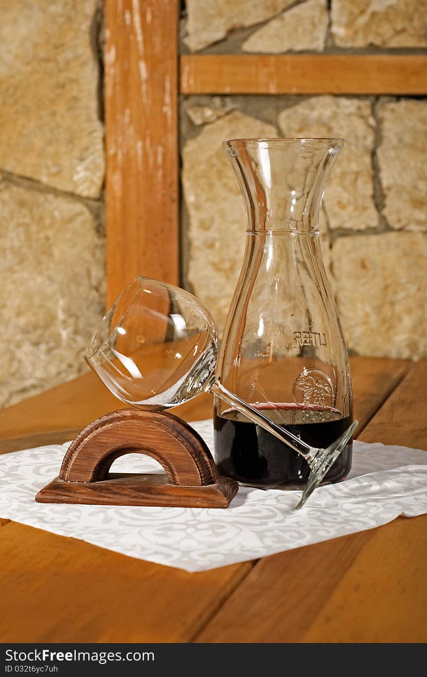 Photo of glass of red wine. Photo of glass of red wine.