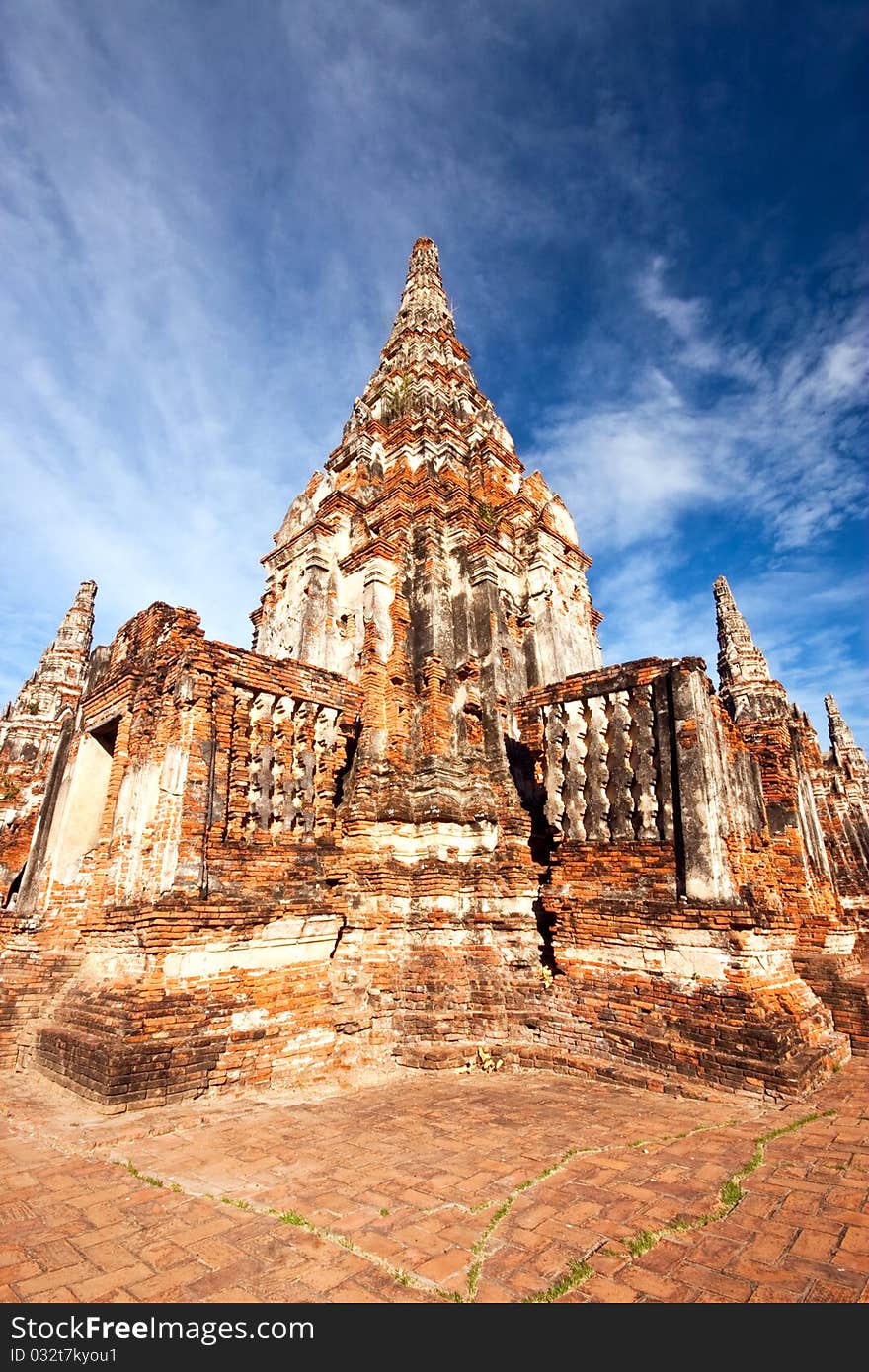 The ancient temple in Thailand