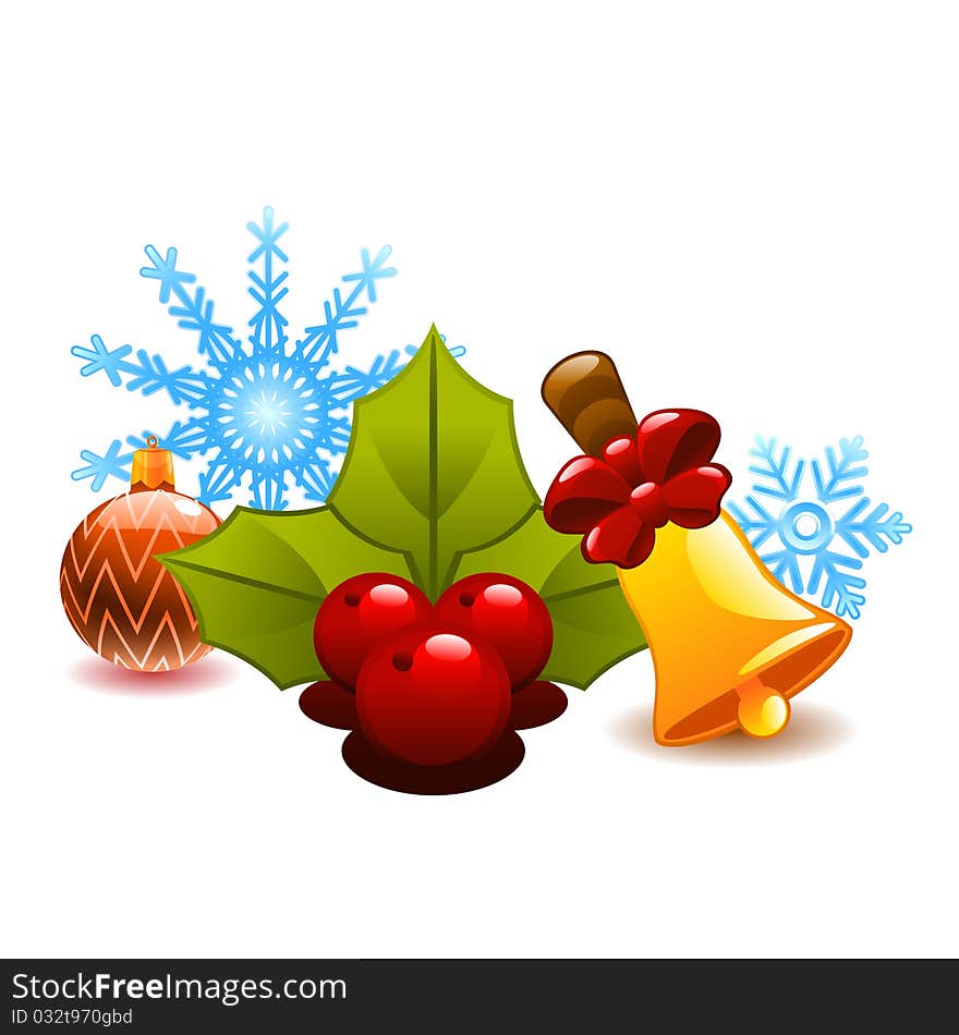 Decorative christmas design elements vector