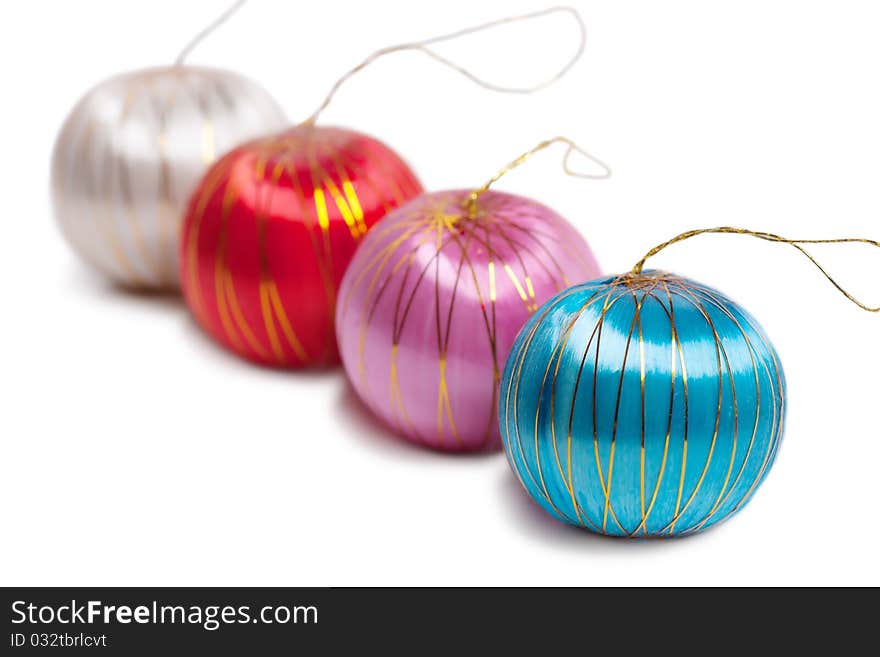 Christmas decoration isolated on the white background