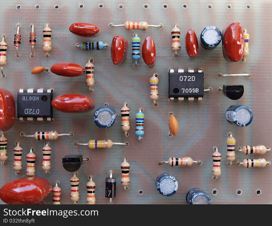 DIY print circuit board of effect guitar. DIY print circuit board of effect guitar