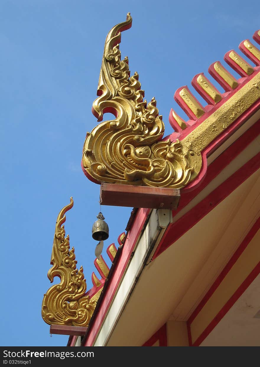 This is roof of thai architecture. This is roof of thai architecture