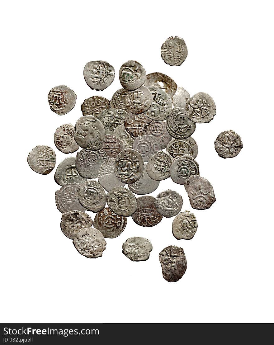 Old medieval turkish and tatar coins XVI c.