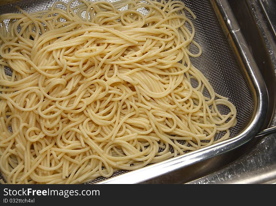 Spaghetti In The Strainer2