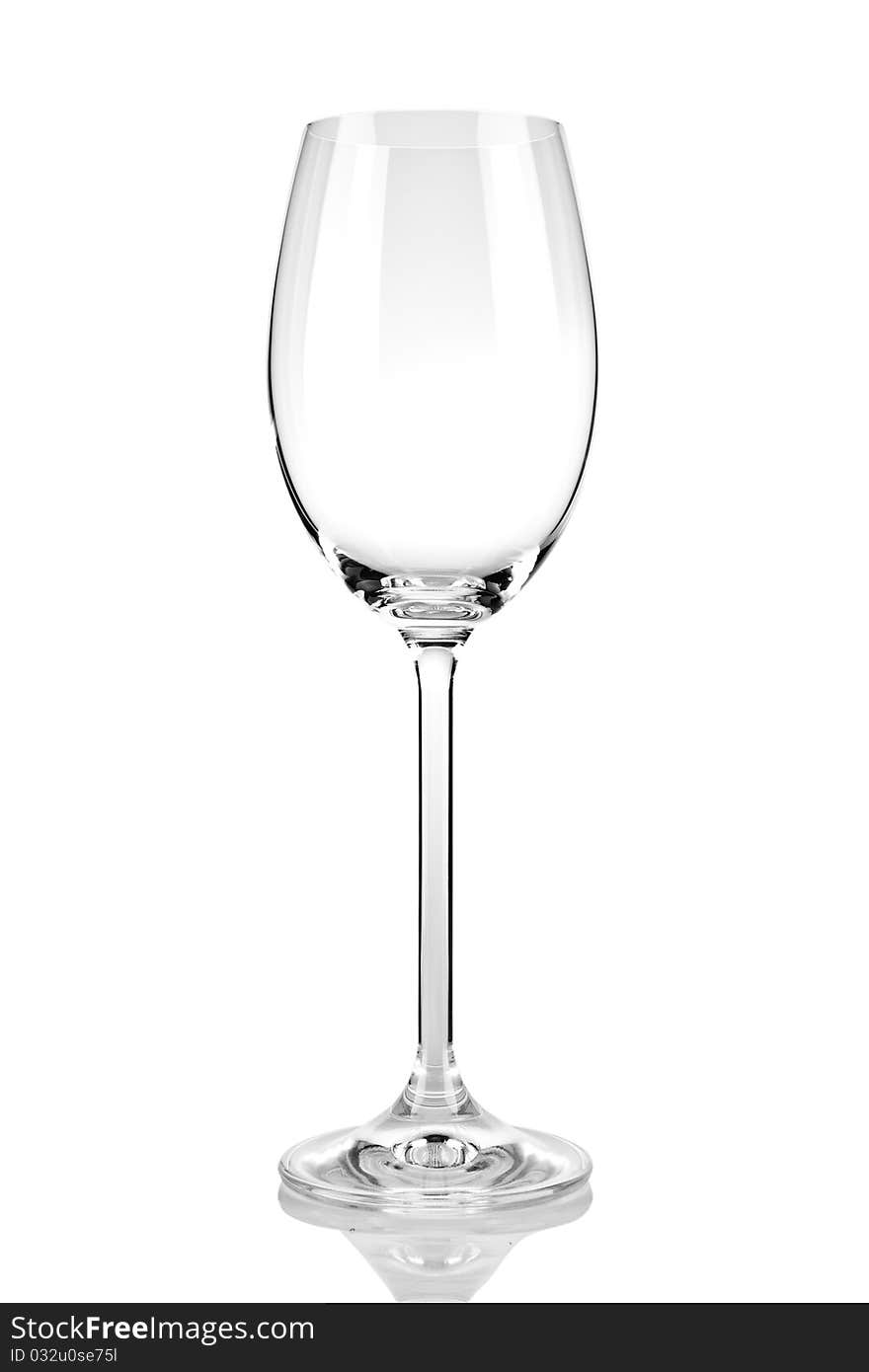 Wineglass On A White Background