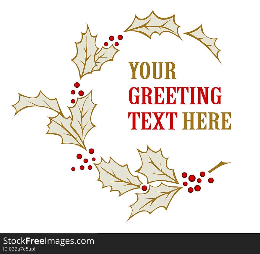 Greeting sign background in vintage vector style