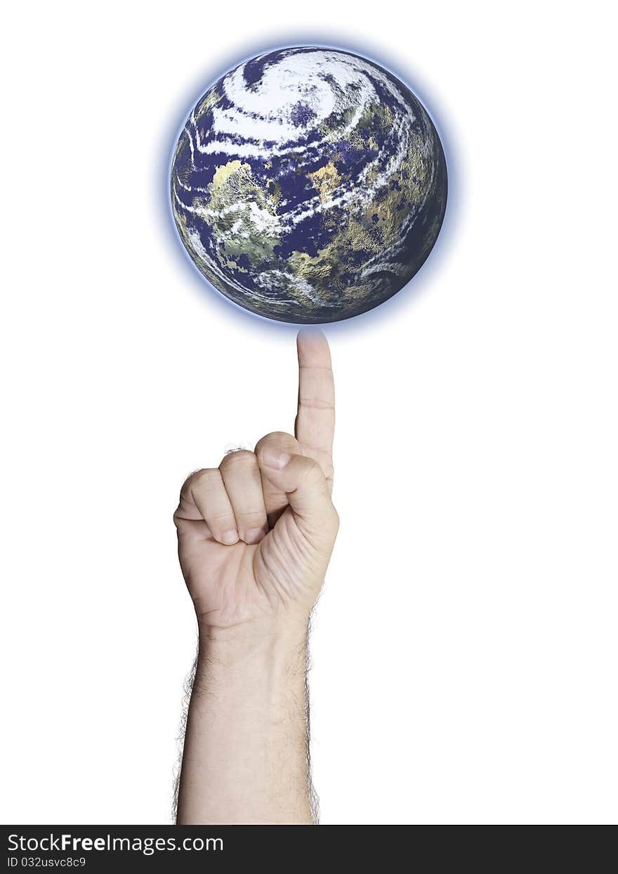 Earth Balanced On A Finger