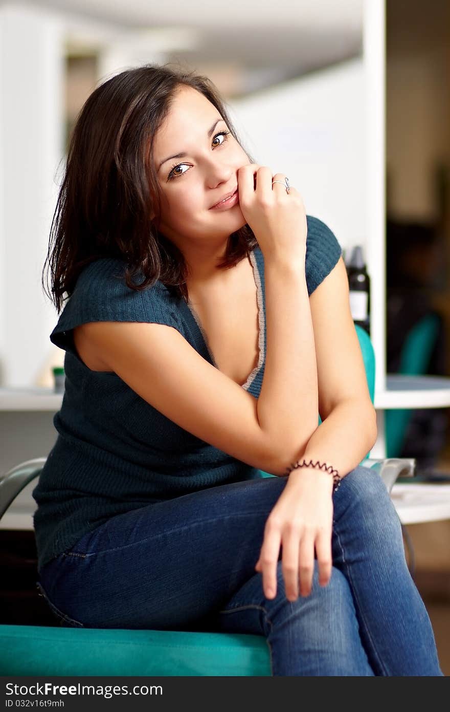 Portrait young woman