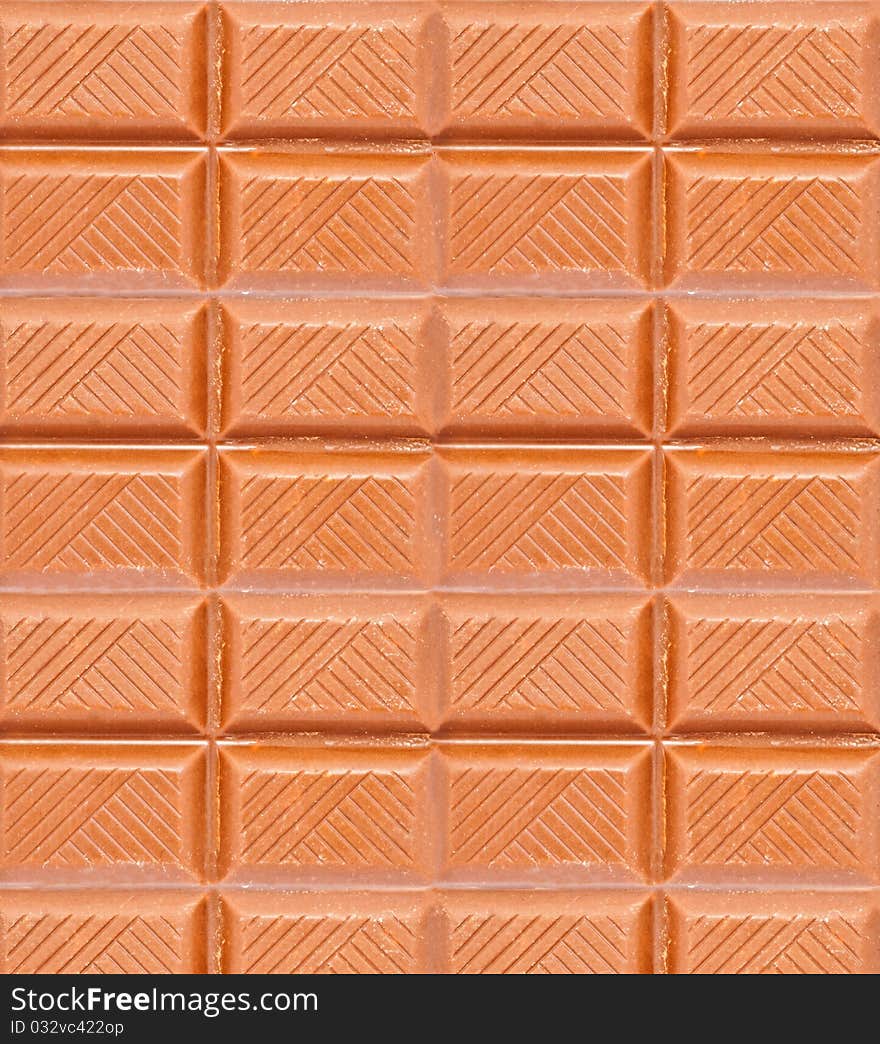 Brown chocolate background divided in many pieces