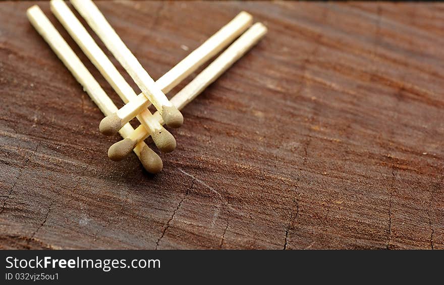 Matches On Wood