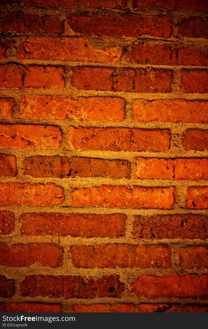 Abstrack red color of brick wall