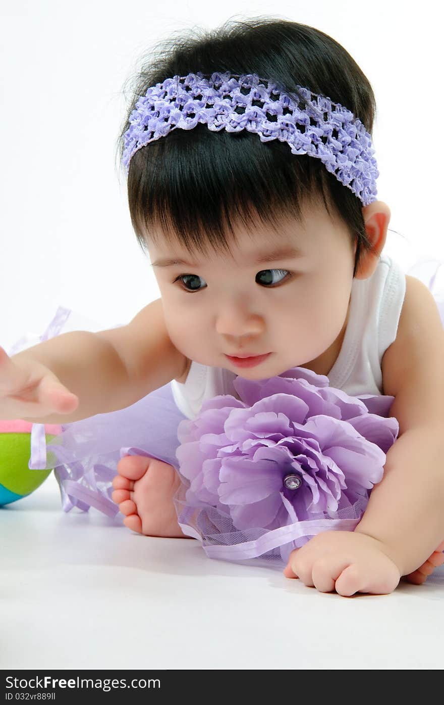 Kid In Purple Dress