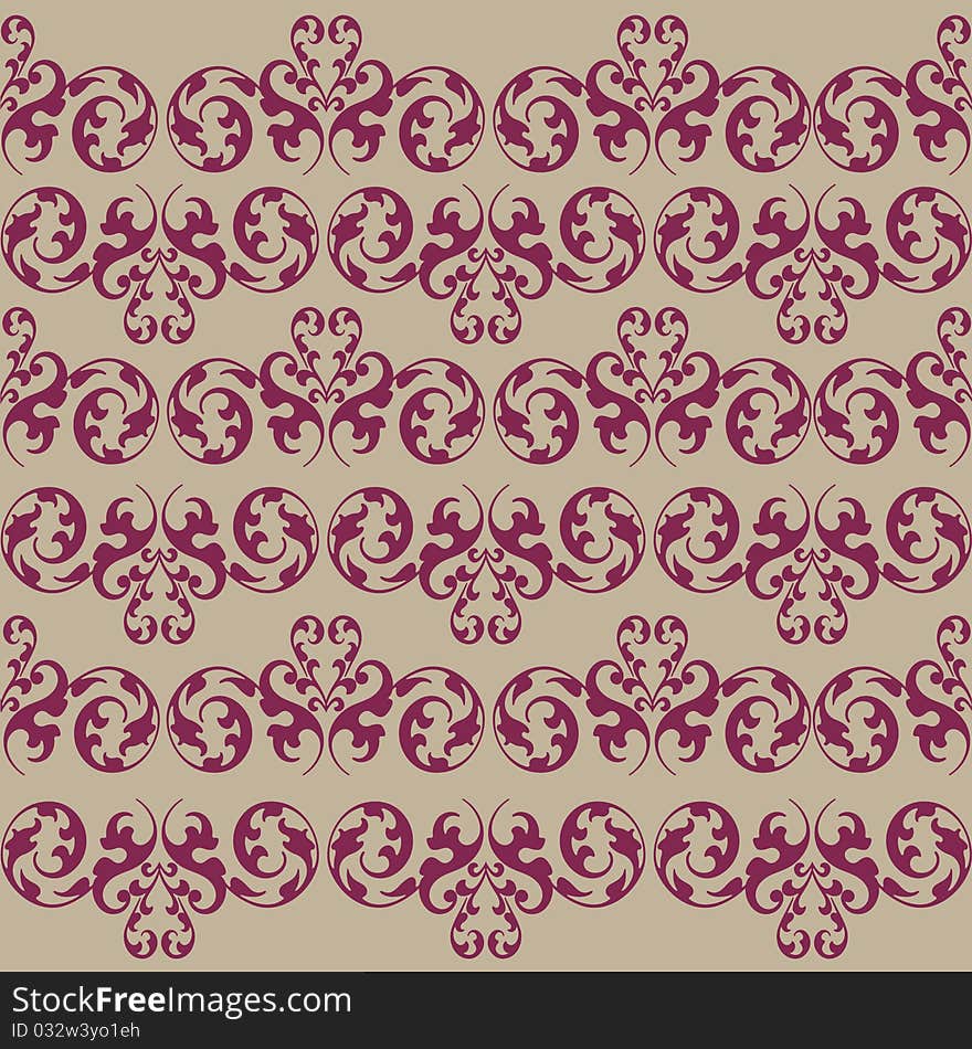 Decorative vintage seamless vector background. Decorative vintage seamless vector background