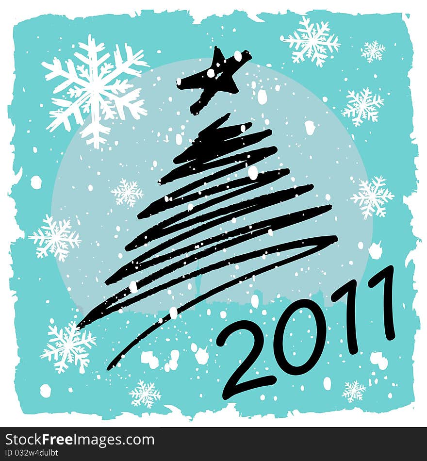 Decorative christmas design vector background