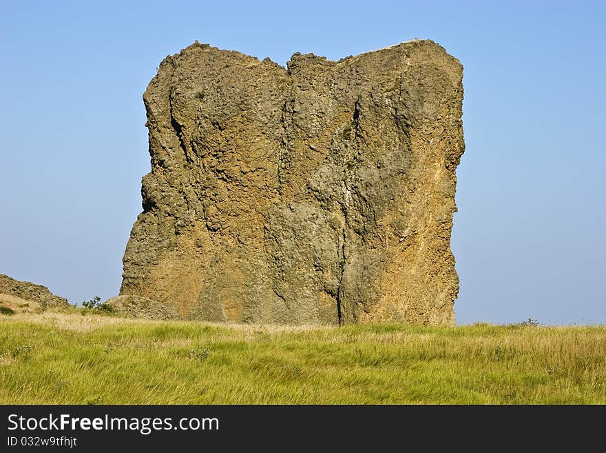 Cliff In Kara-Dag Mountains