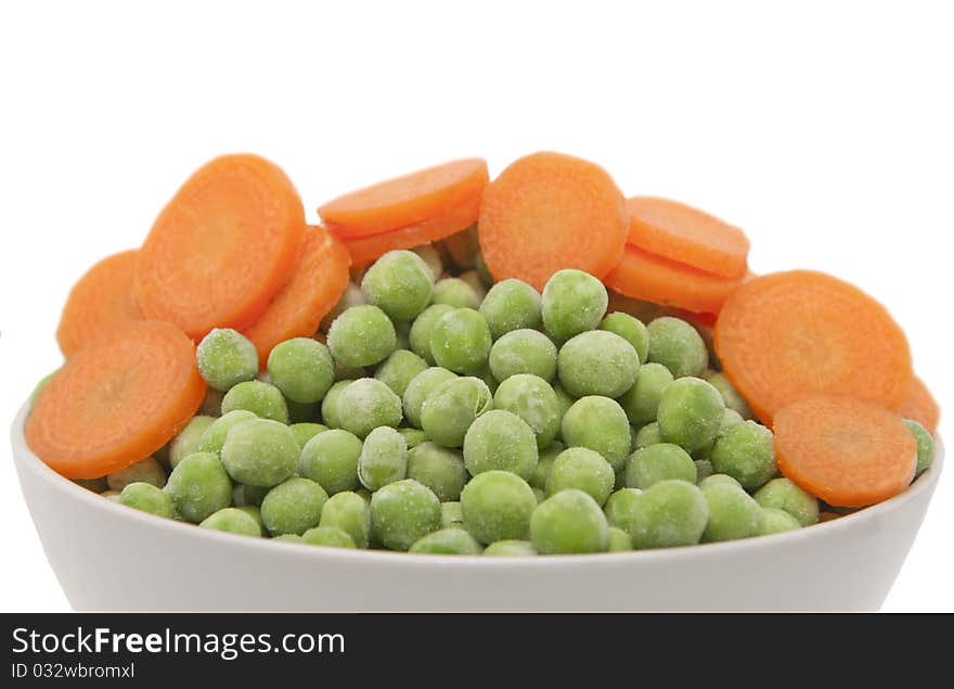 Carrots and green peas