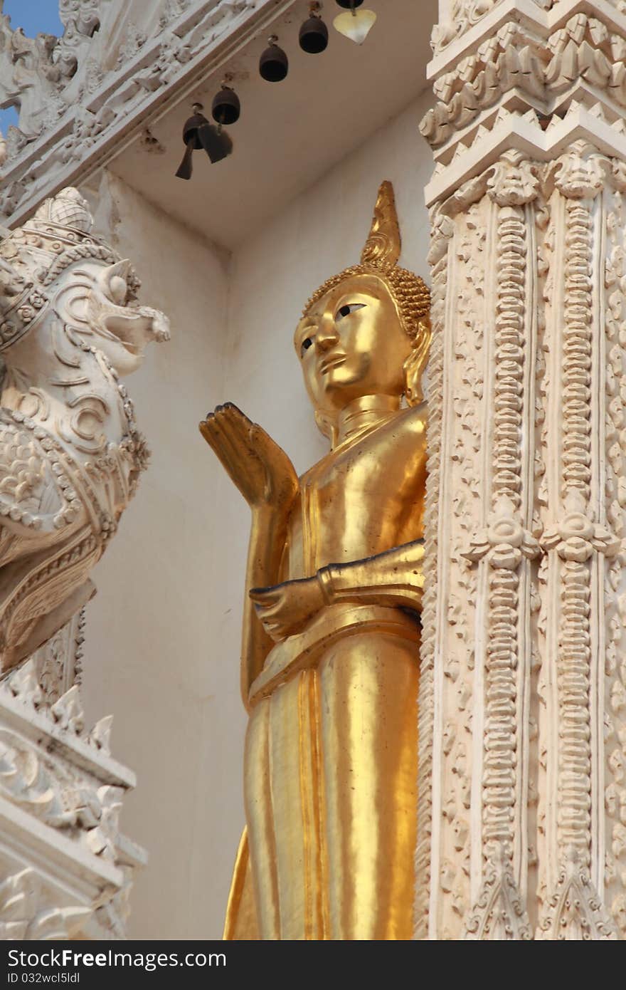 Image of buddha , thai arts in public Thailand