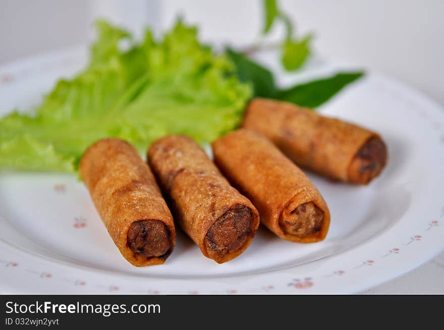 Fried spring rolls