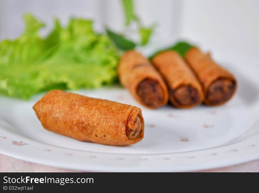 Fried spring rolls