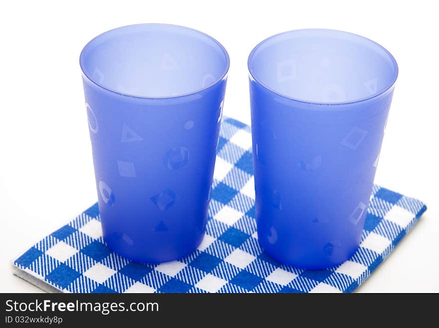 Blue cups