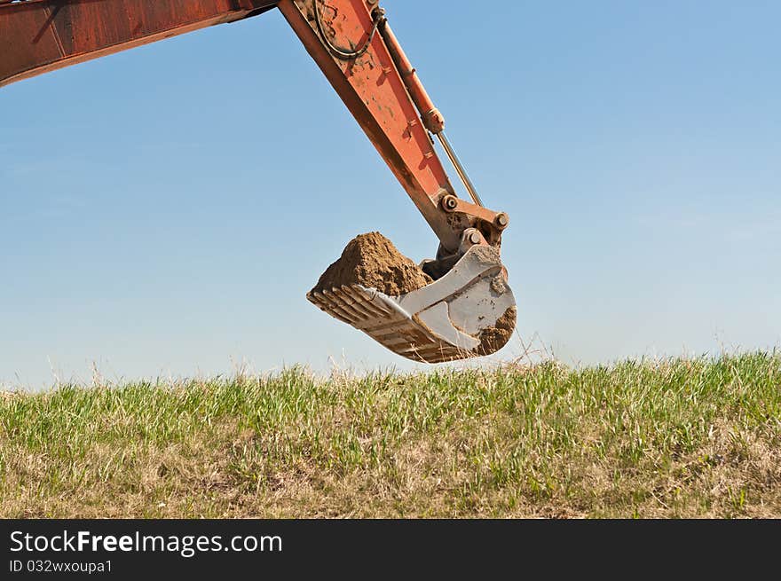 Hydraulic Excavator Arm and Bucket