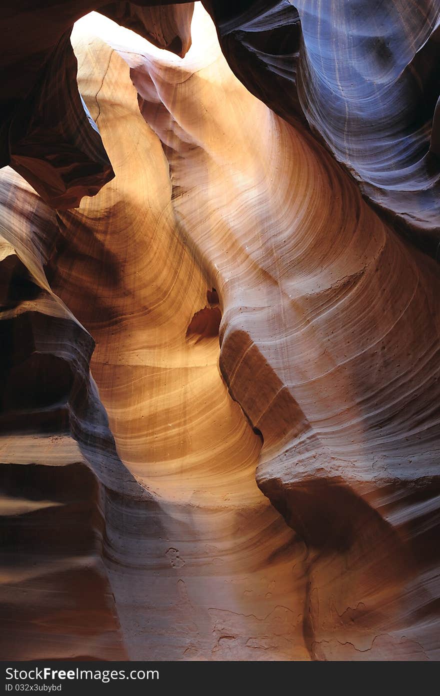 The magnificent colors of Upper Antelope Canyon,  Page, Arizona. The magnificent colors of Upper Antelope Canyon,  Page, Arizona.