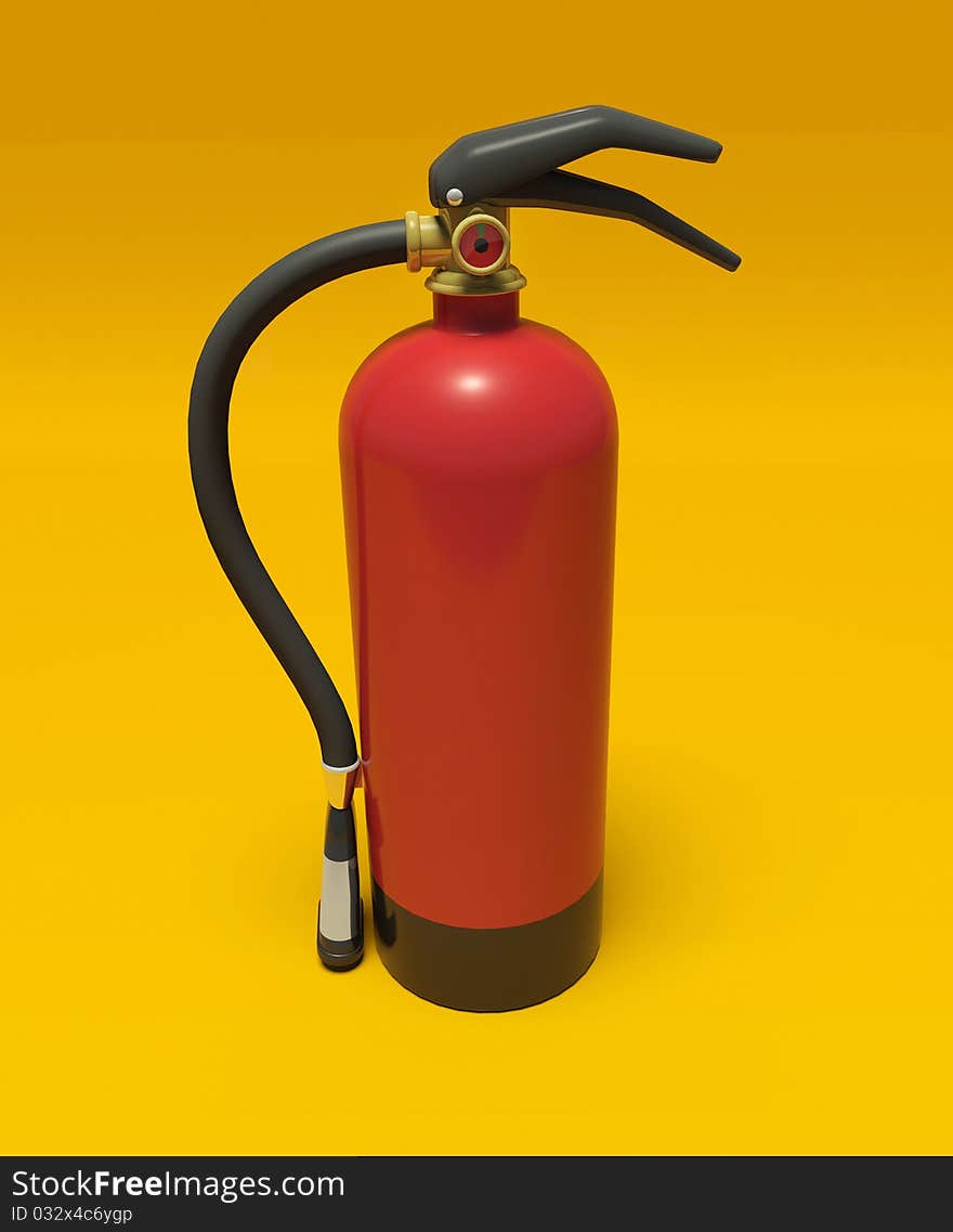 Extinguisher on the wall