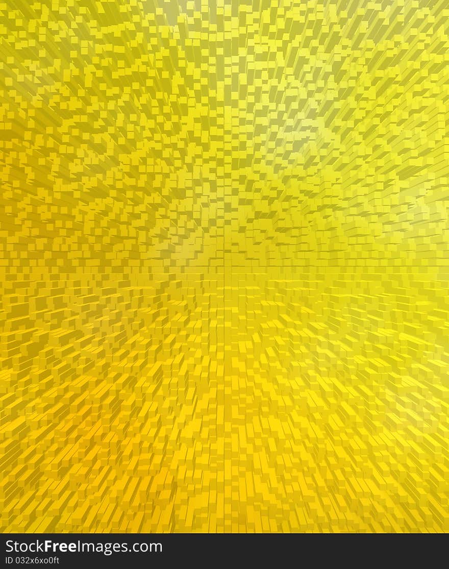 Golden mosaic background. Base for design