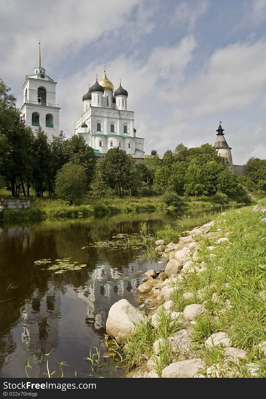 Temple on the river