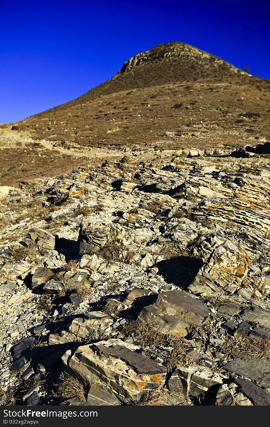 Mountain landscape stone