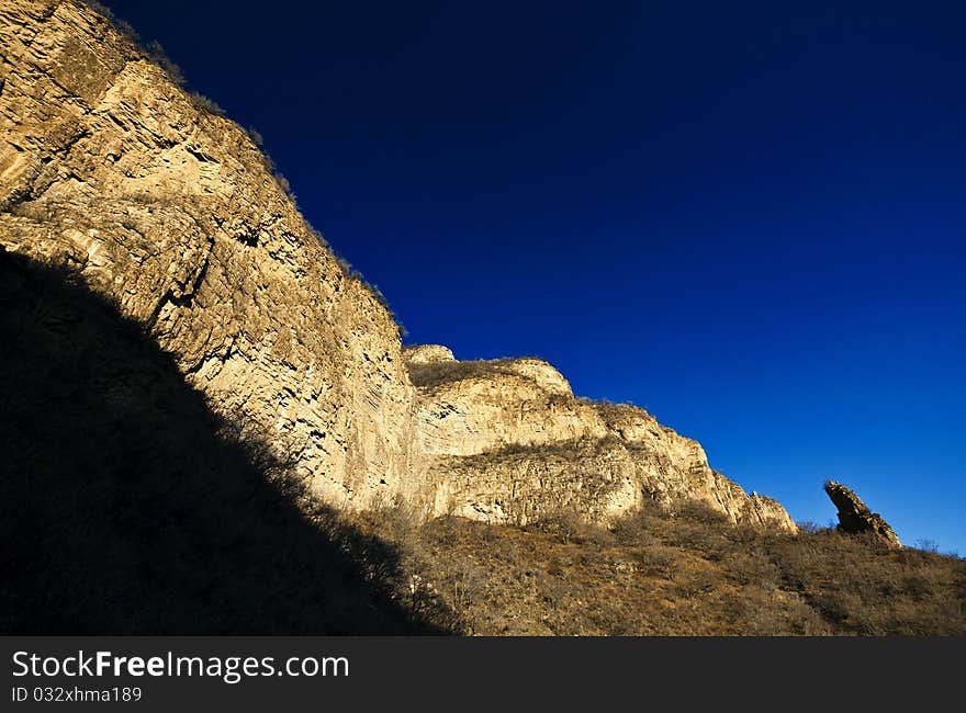 Mountain landscape in beijing's suburbs,china.